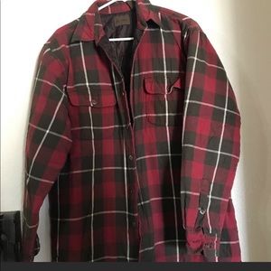 St John’s Bay Plaid quilted Shirt Jacket